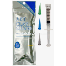 Art Clay Silver Clay Syringe 10grams  3 Nozzles